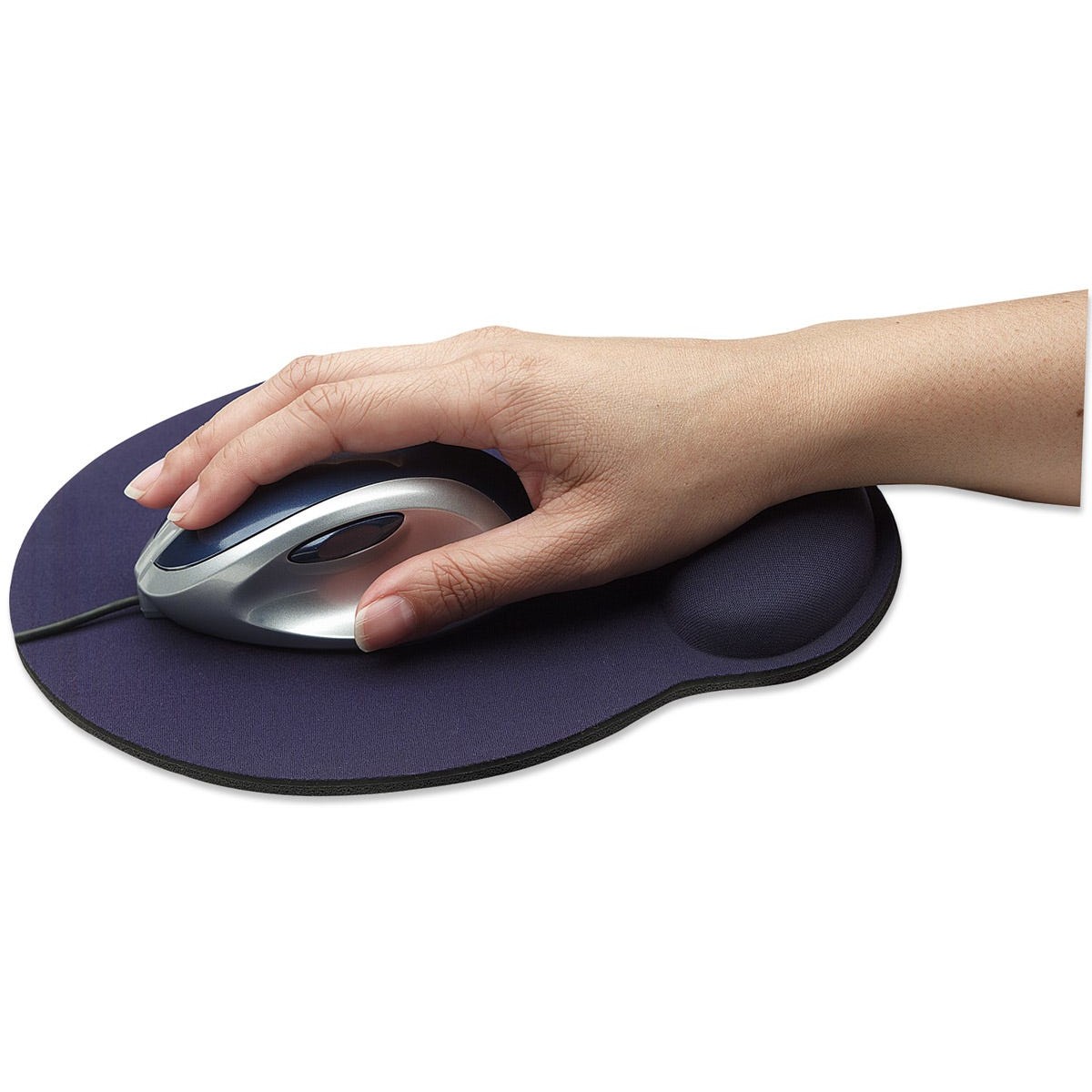 Mauspad MANHATTAN Foam with Wrist Rest 240 x 200 x 4 mm– Blu - Figura 2