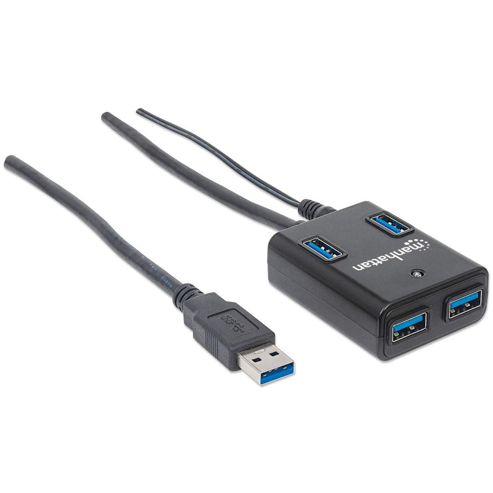 HUB MANHATTAN USB 3.0 / 4 Porta / me Furnizim Energjie - Zezë - Figura 2