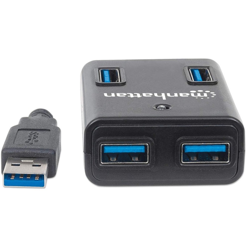HUB MANHATTAN USB 3.0 / 4 Porta / me Furnizim Energjie - Zezë - Figura 3