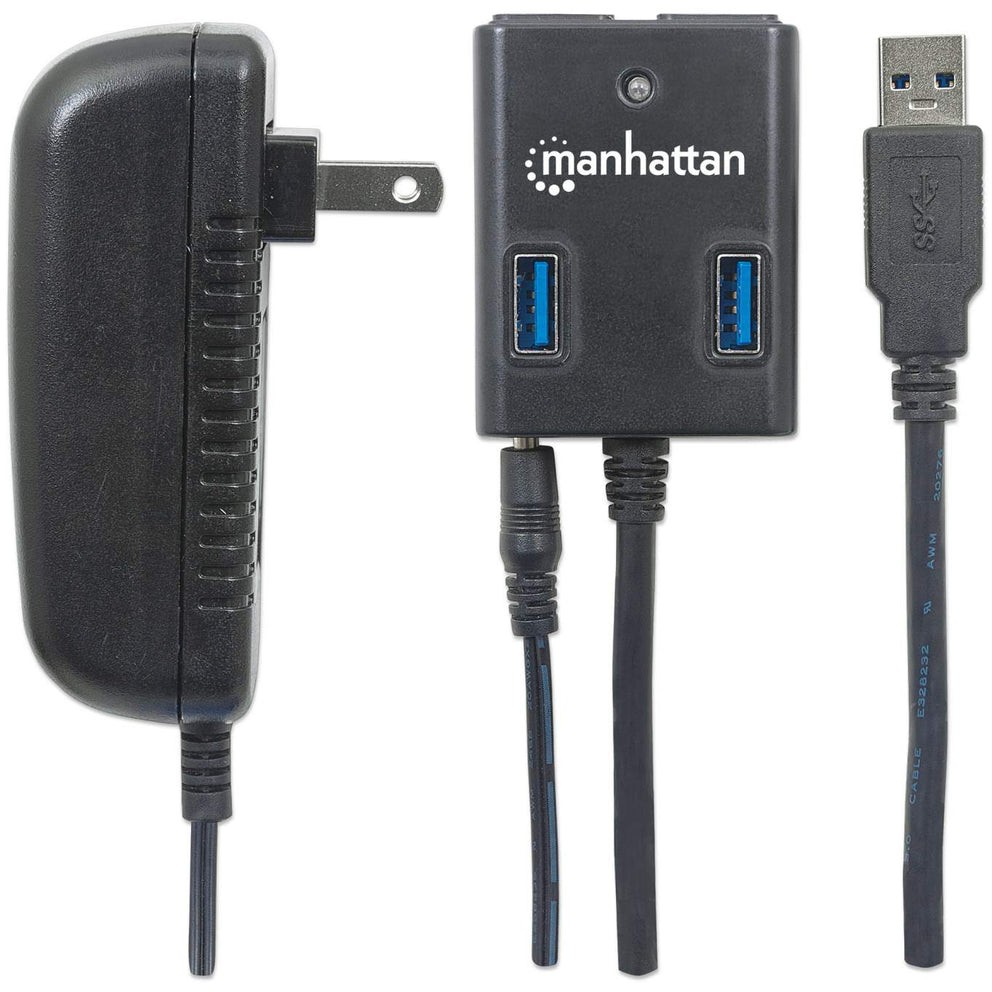 HUB MANHATTAN USB 3.0 / 4 Porta / me Furnizim Energjie - Zezë - Figura 4