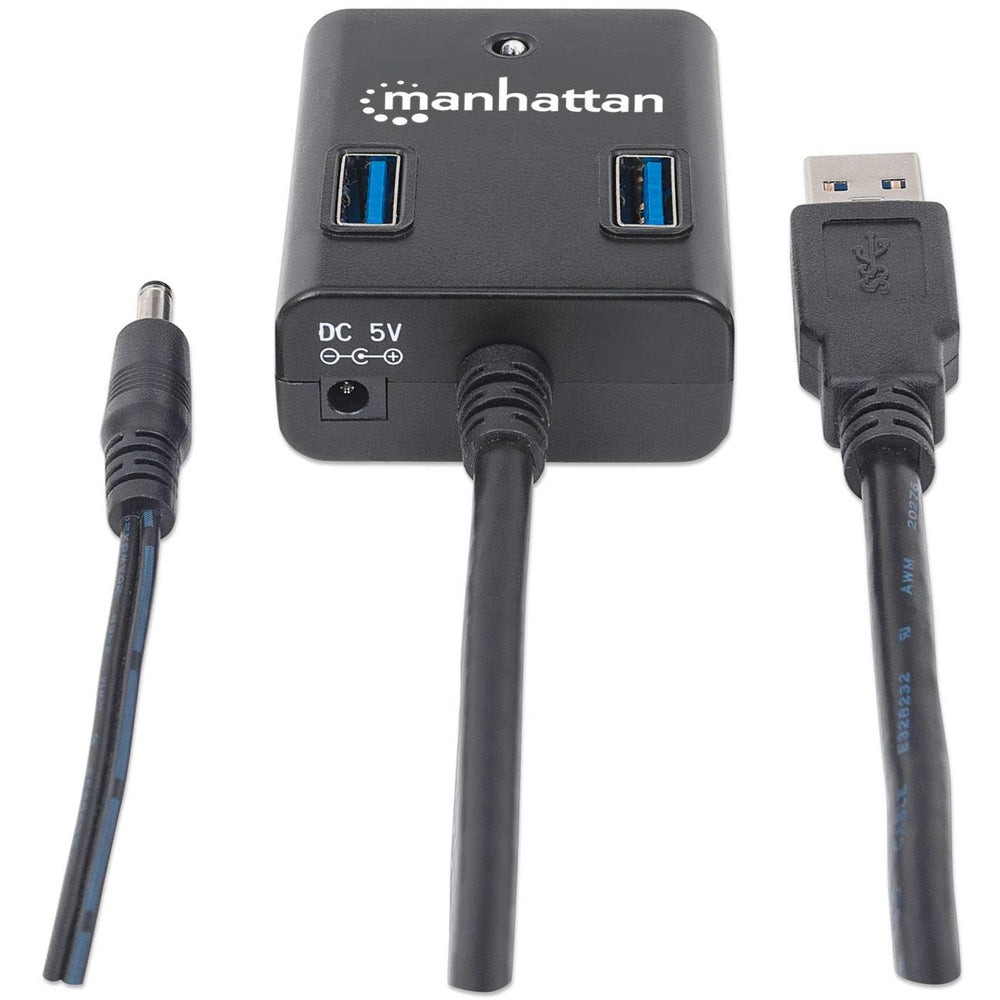 HUB MANHATTAN USB 3.0 / 4 Porta / me Furnizim Energjie - Zezë - Figura 5