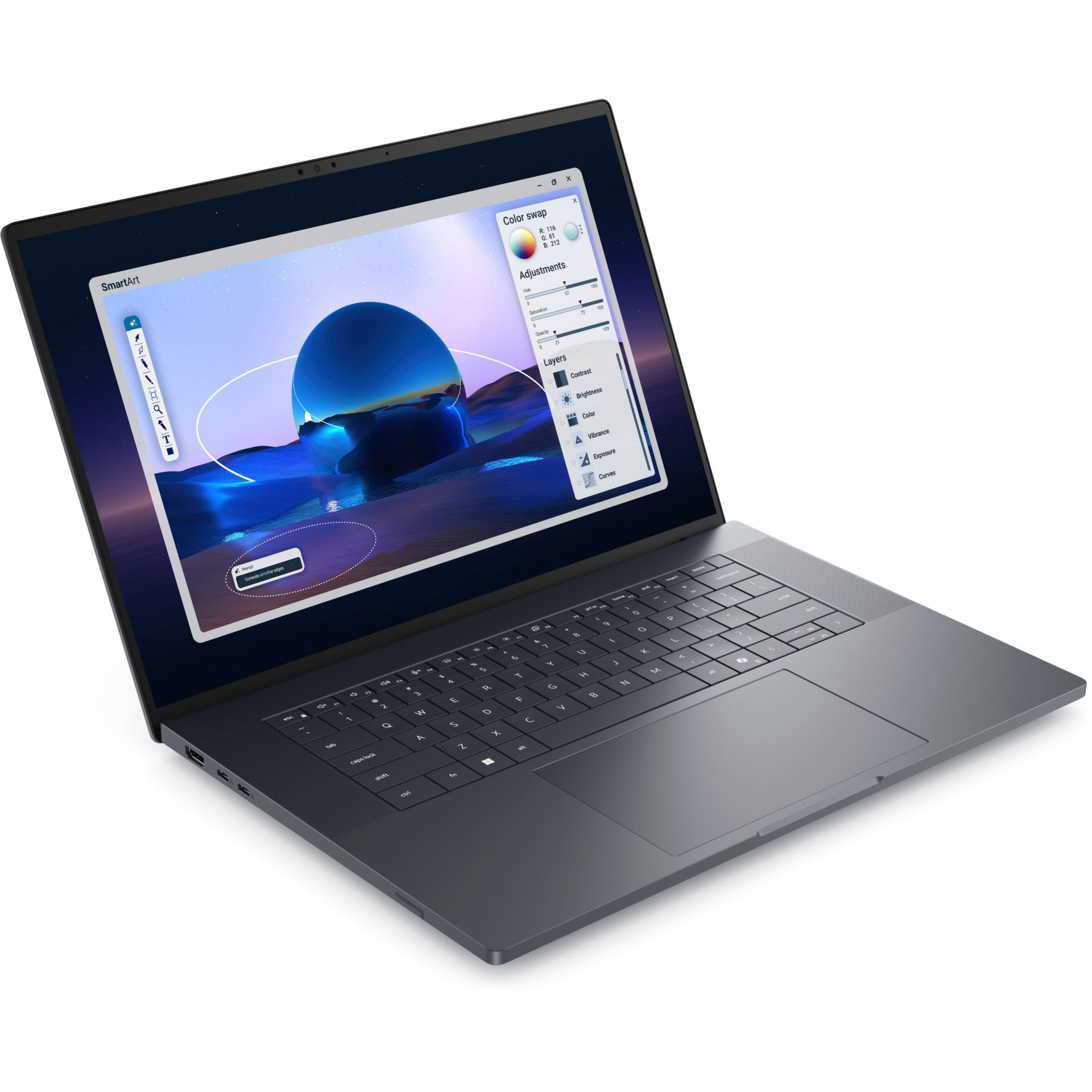 Laptop Dell PRO MAX PREMIUM 16 MA16250 / Ultra 9-285H / 64GB LPDDR5X / 1TB / 16" Full HD+ WVA 120Hz / RTX PRO 2000 / DE - Zezë - Figura 2