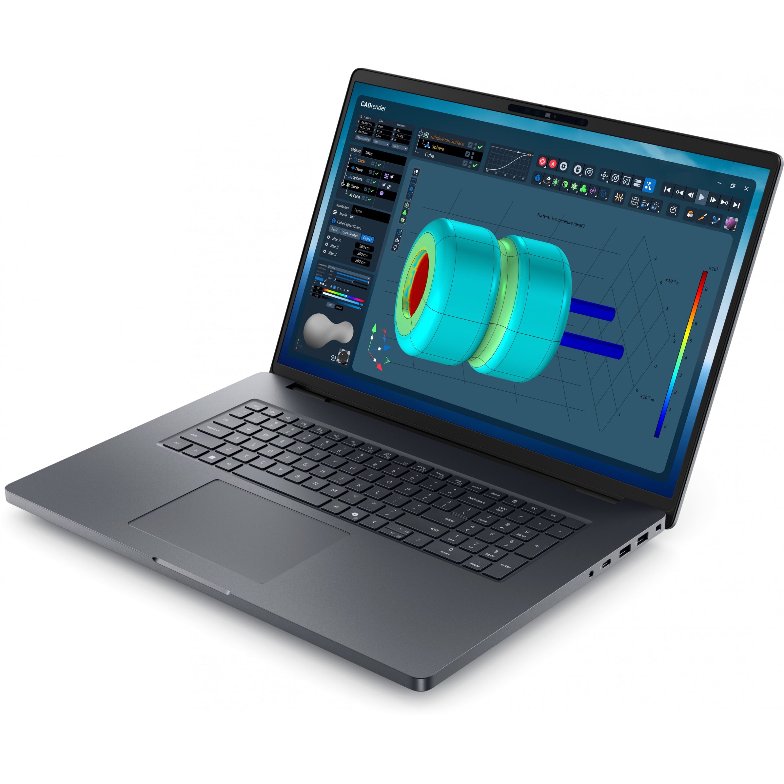 Laptop Gaming Dell PRO MAX PLUS 18 MB18250 / Ultra 9-285HX / 32GB DDR5 / 1TB / 18" Quad HD+ WVA / RTX PRO 3000 12GB / Zezë - Figura 2