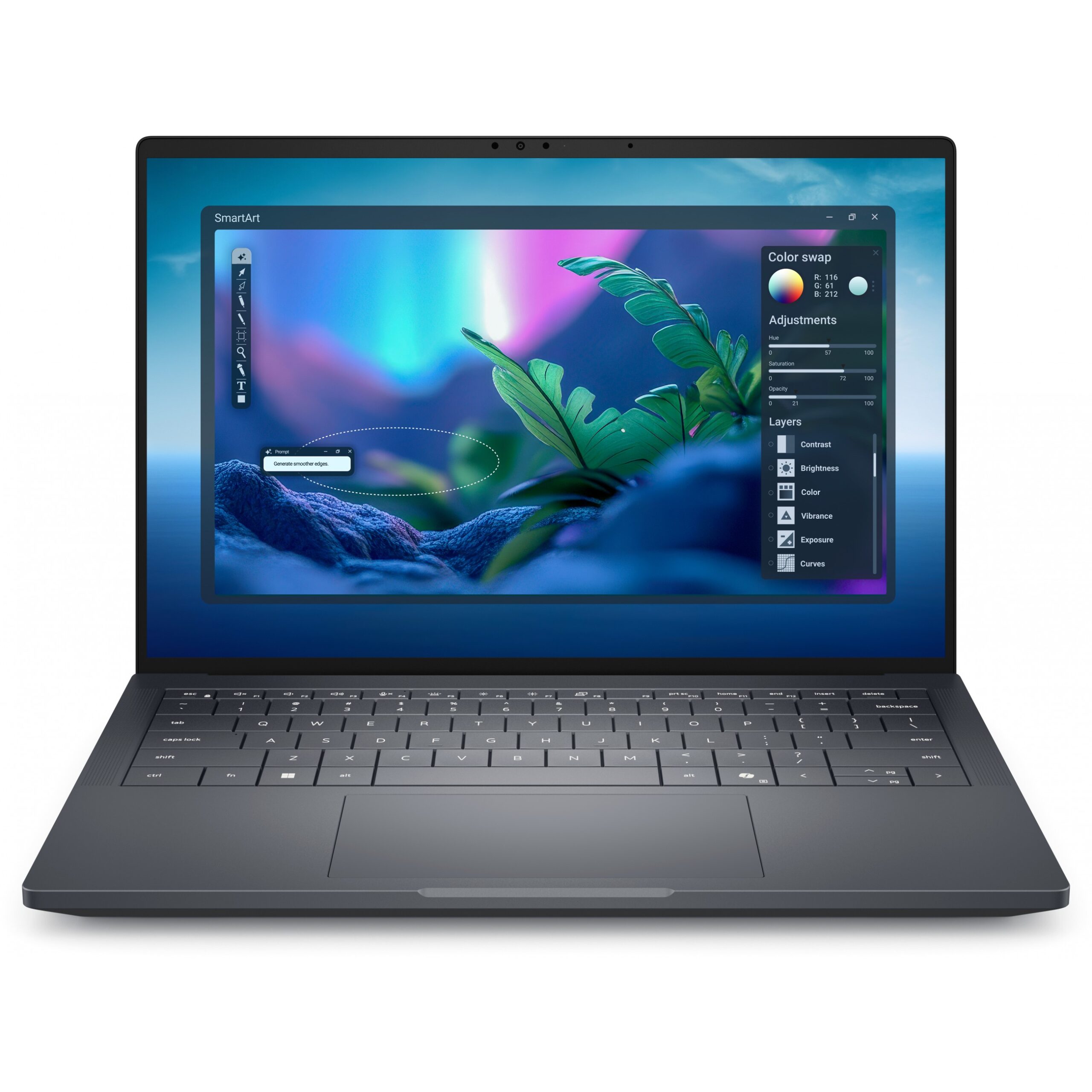 Laptop Dell PRO MAX PREMIUM 14 MA14250 / Ultra 7-265H / 32GB LPDDR5 / 1TB / 14" Full HD+ WVA / RTX PRO 2000 8GB / DE - Gri