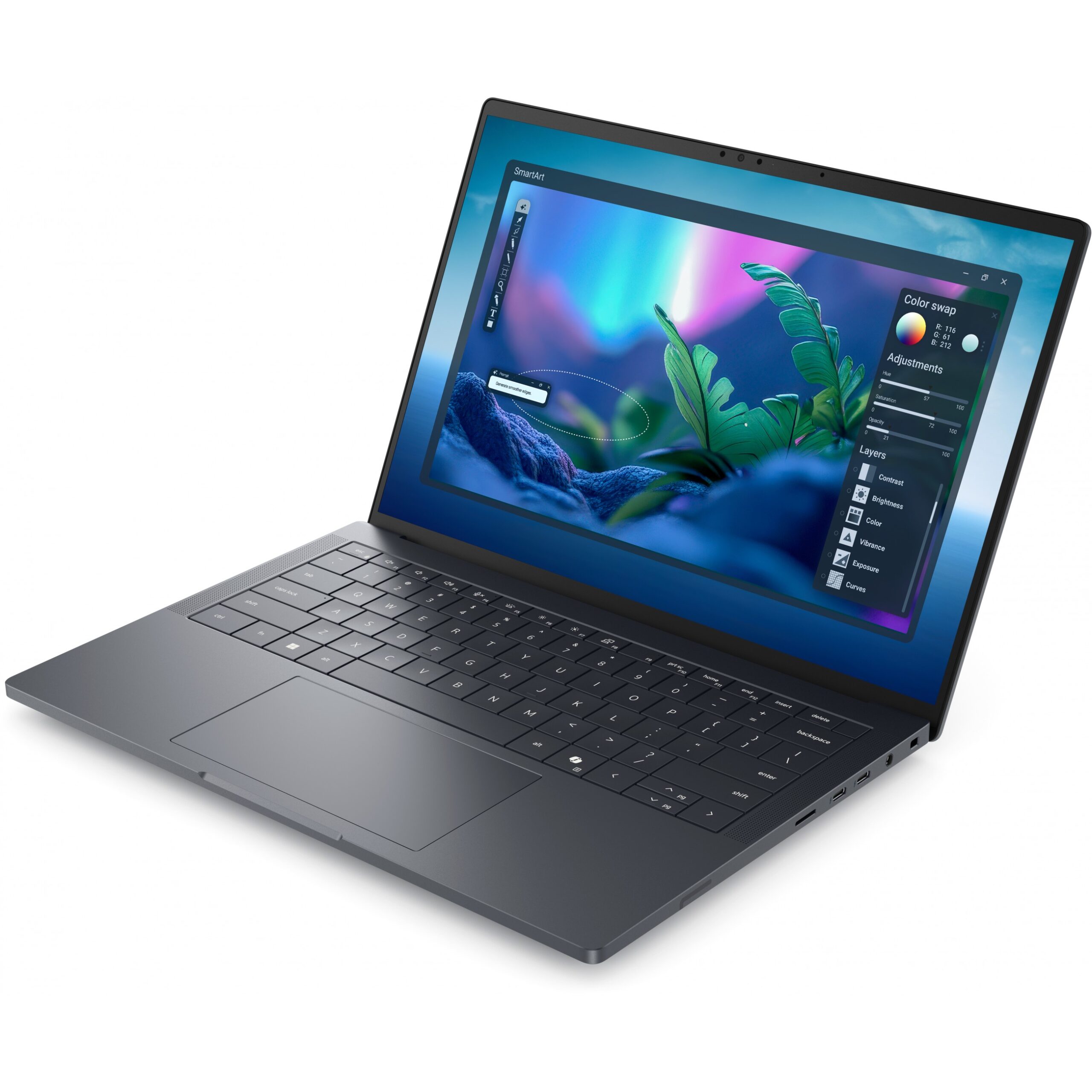 Laptop Dell PRO MAX PREMIUM 14 MA14250 / Ultra 7-265H / 32GB LPDDR5 / 1TB / 14" Full HD+ WVA / RTX PRO 2000 8GB / DE - Gri - Figura 3