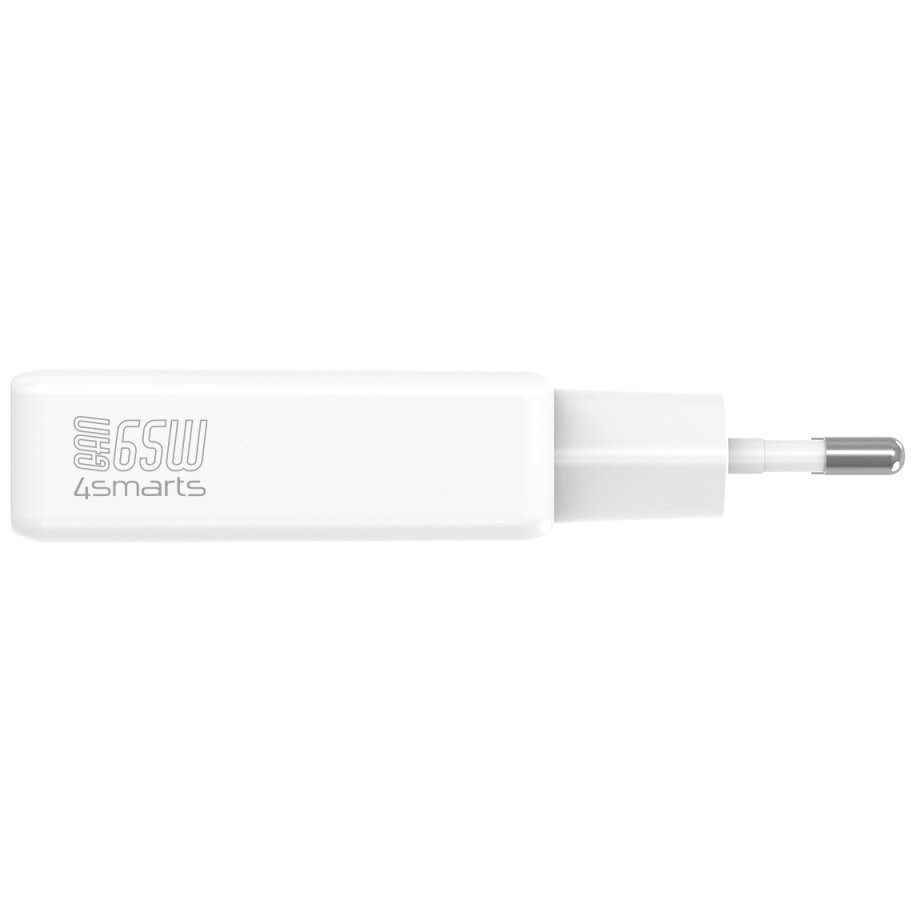 Adapter Wall Charger 4smarts PDPlug Slim Dual 65W GaN 2xUSB-C - Bardhë - Figura 2