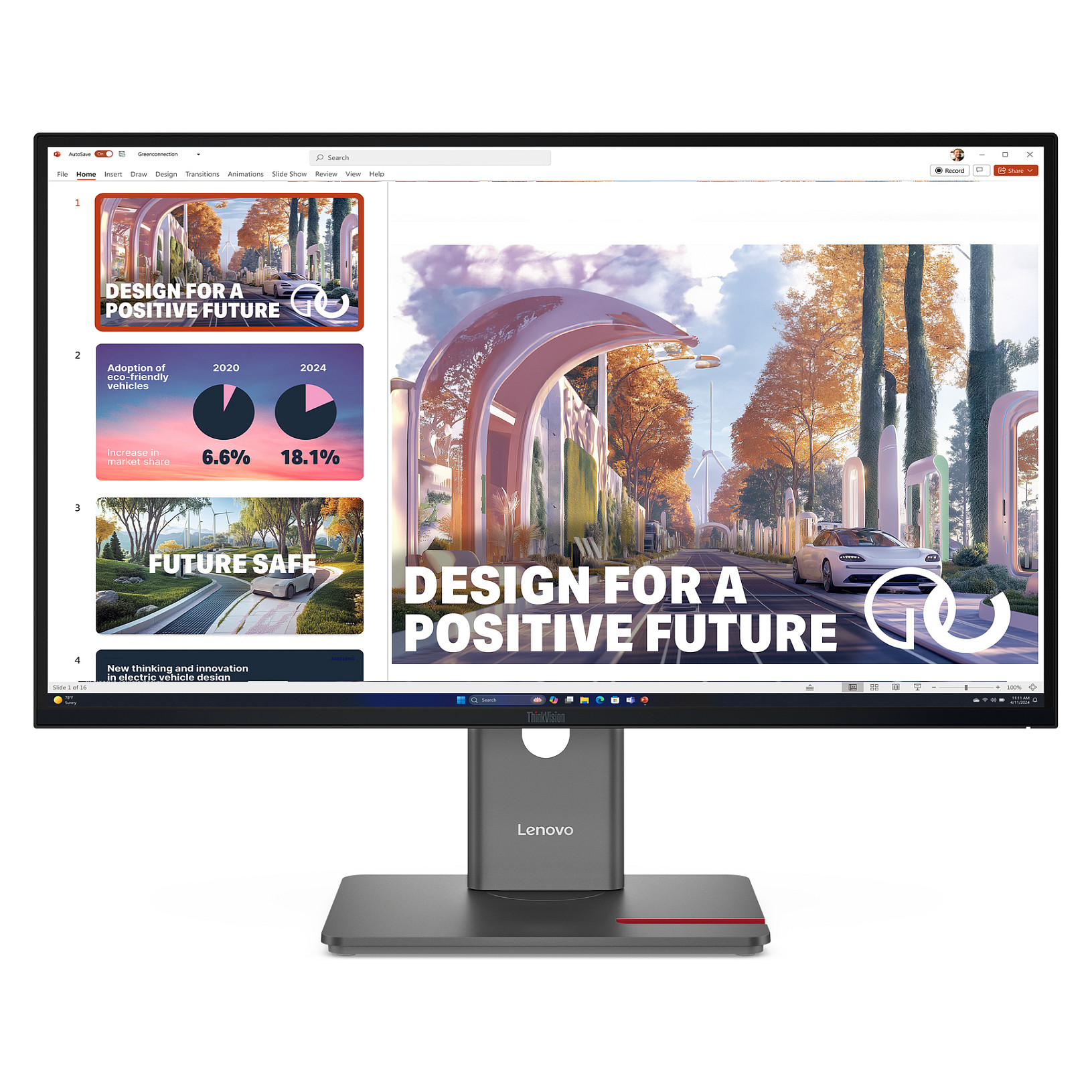 Monitor Lenovo ThinkVision P27QD-40 64B3GAR2EU / 27" / Wide Quad HD IPS / LED / 120 Hz / 6 ms / HDMI+USB+DP - Zezë