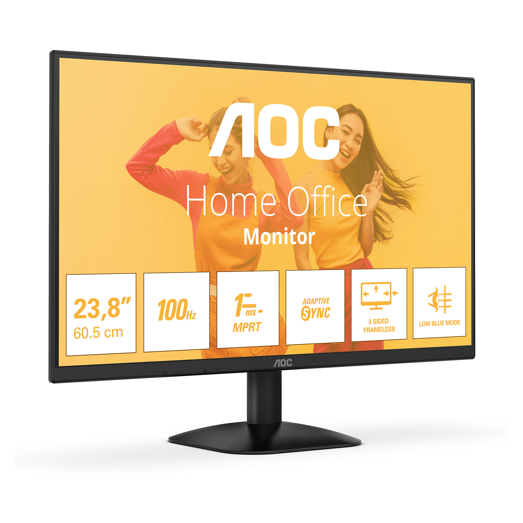 Monitor AOC 24B35HM2 / 23.8"/ Full HD VA LED / 100Hz / 1ms / HDMI+VGA - Zezë - Figura 2