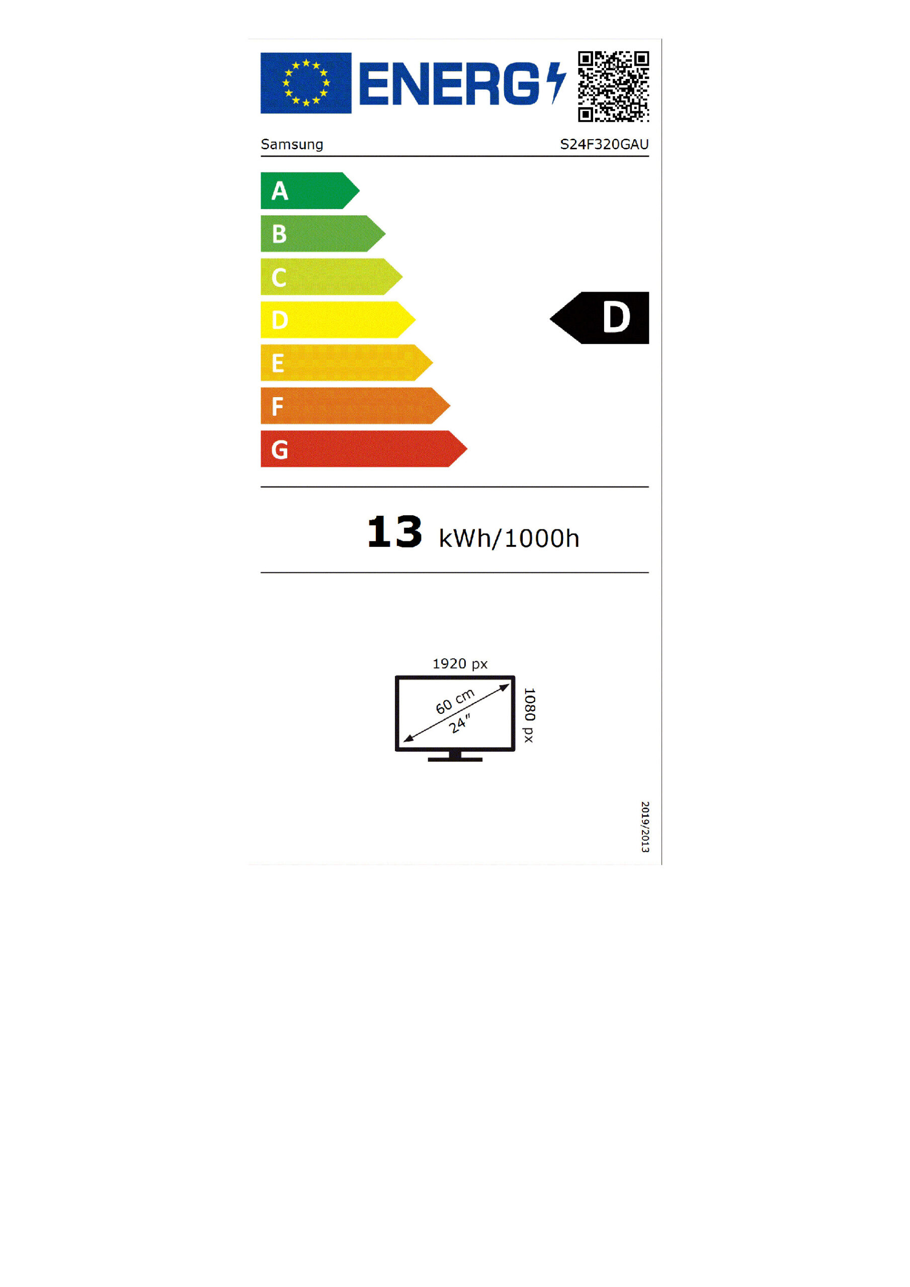 Monitor Samsung S24F320GAU LS24F320GAUXEN / 24" / Full HD IPS / LCD / 120 Hz / 5 ms / HDMI+HDCP - Zezë - Figura 2