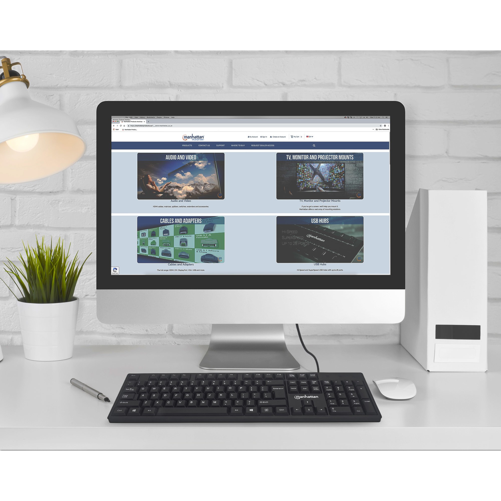 Tastierë me Kabllo Manhattan USB - Zezë - Figura 5