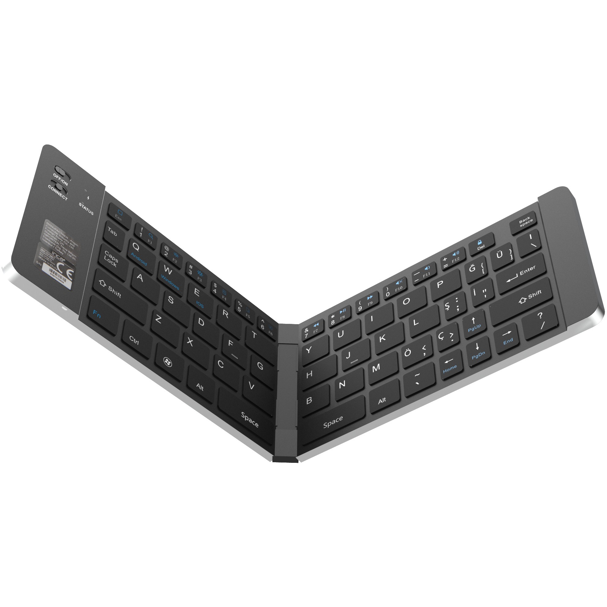 Tastierë pa Kabllo INCA IBK-579BT Mini - Zezë - Figura 3