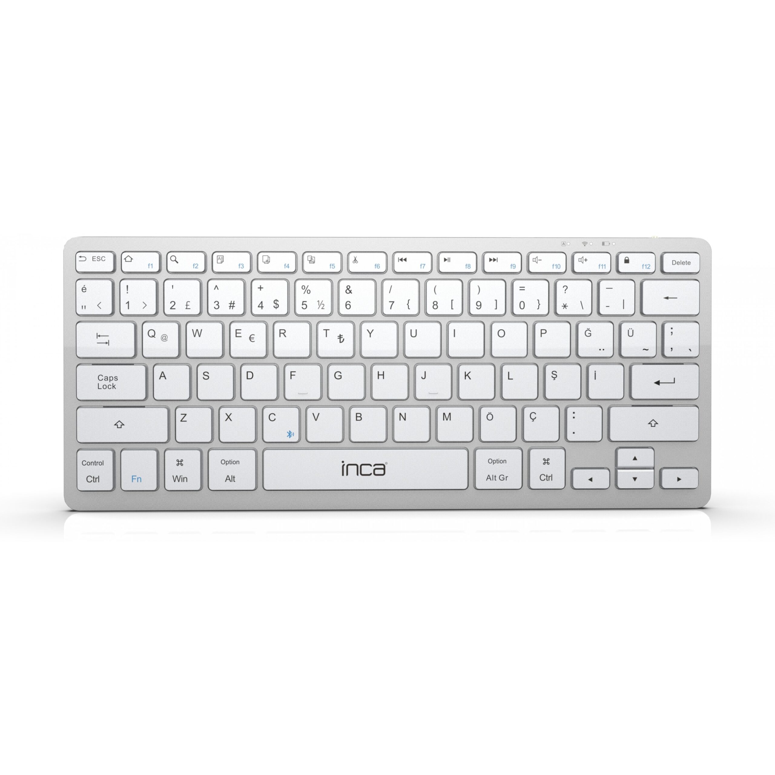 Tastierë Pa kabllo INCA IBK-565BT Smart – Argjend