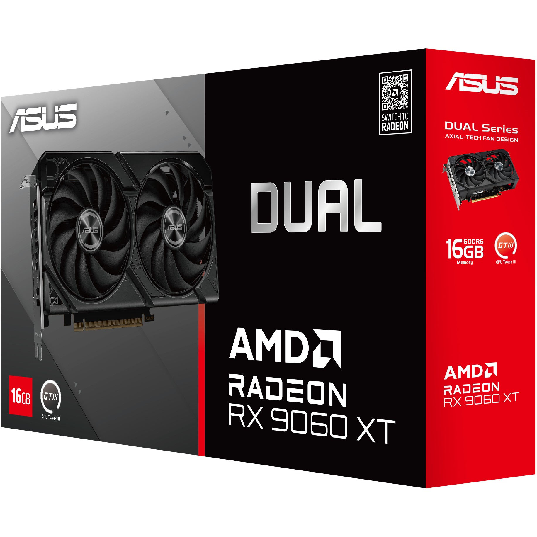 Kartelë grafike AMD RX 9060 XT 16GB GDDR6 Asus Radeon Dual - Figura 3