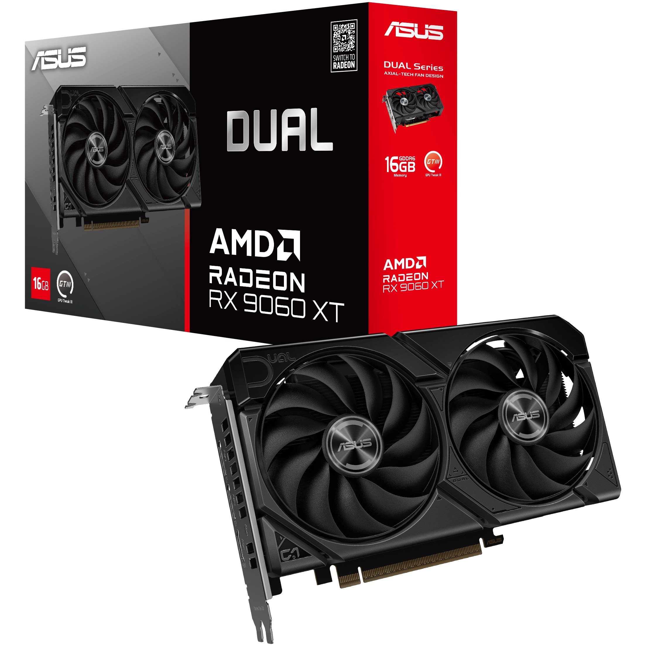 Kartelë grafike AMD RX 9060 XT 16GB GDDR6 Asus Radeon Dual - Figura 4