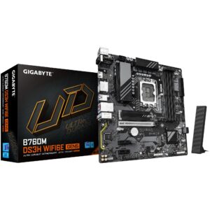 Pllakë Amë MB Intel Gigabyte B760M DS3H WF6E GEN5 / LGA 1700 / DDR5 / HDMI+DP