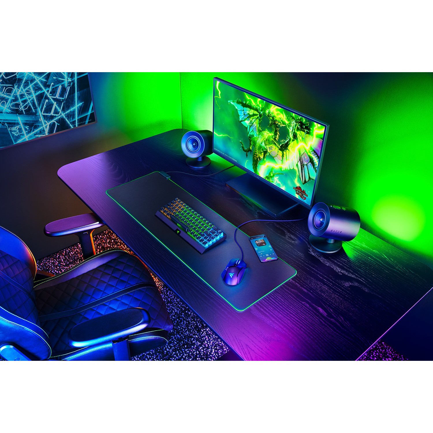 Altoparlantë Razer Nommo V2 – Zezë - Figura 5