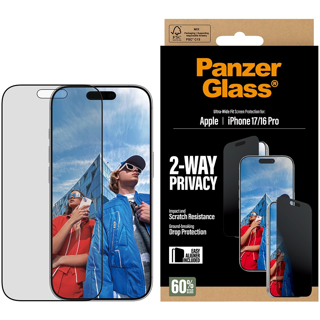 PanzerGlass 2-Way Privacy Screen Protector for iPhone 17 / 16 Pro / UWF - Figura 2