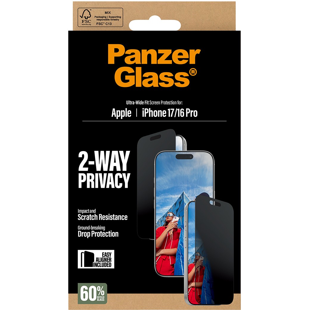 PanzerGlass 2-Way Privacy Screen Protector for iPhone 17 / 16 Pro / UWF - Figura 3
