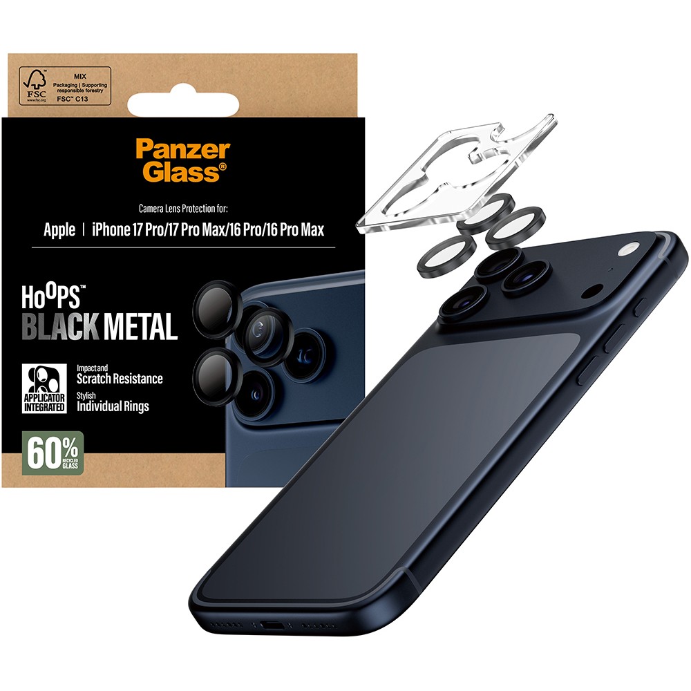 PanzerGlass Hoops Black Lens Protector for iPhone 17 Pro / Pro Max / 16 Pro / Pro Max - Figura 5