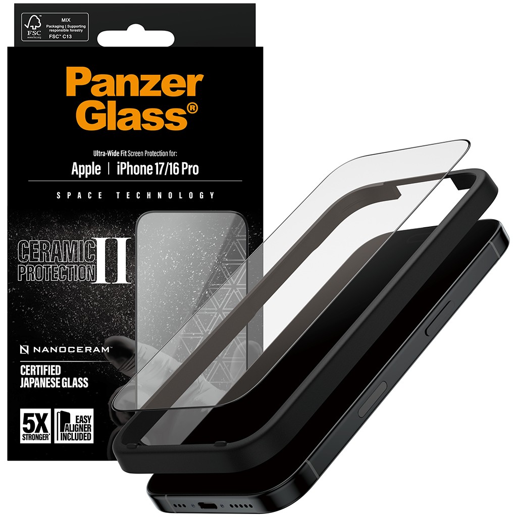 PanzerGlass Ceramic Screen Protector for iPhone 17 / 16 Pro / UWF - Figura 5
