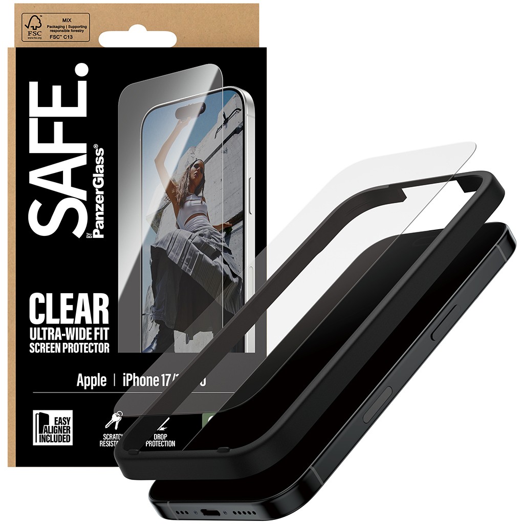 SAFE Tempered Glass Screen Protector for iPhone 17 / 16 Pro / UWF - Figura 5