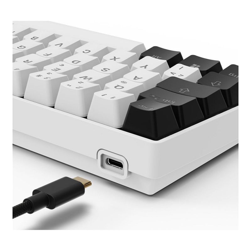 Tastierë Gaming Sharkoon Skiller SGK50S4 Gen2 / Wired / German Language – Bardhë - Figura 4