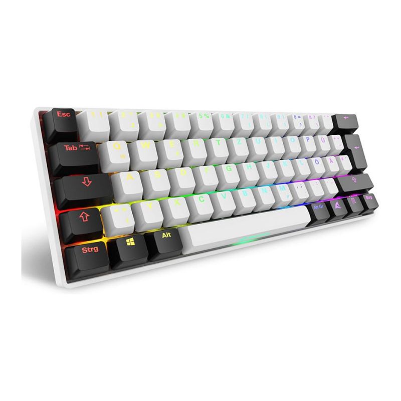 Tastierë Gaming Sharkoon Skiller SGK50S4 Gen2 / Wired / German Language – Bardhë