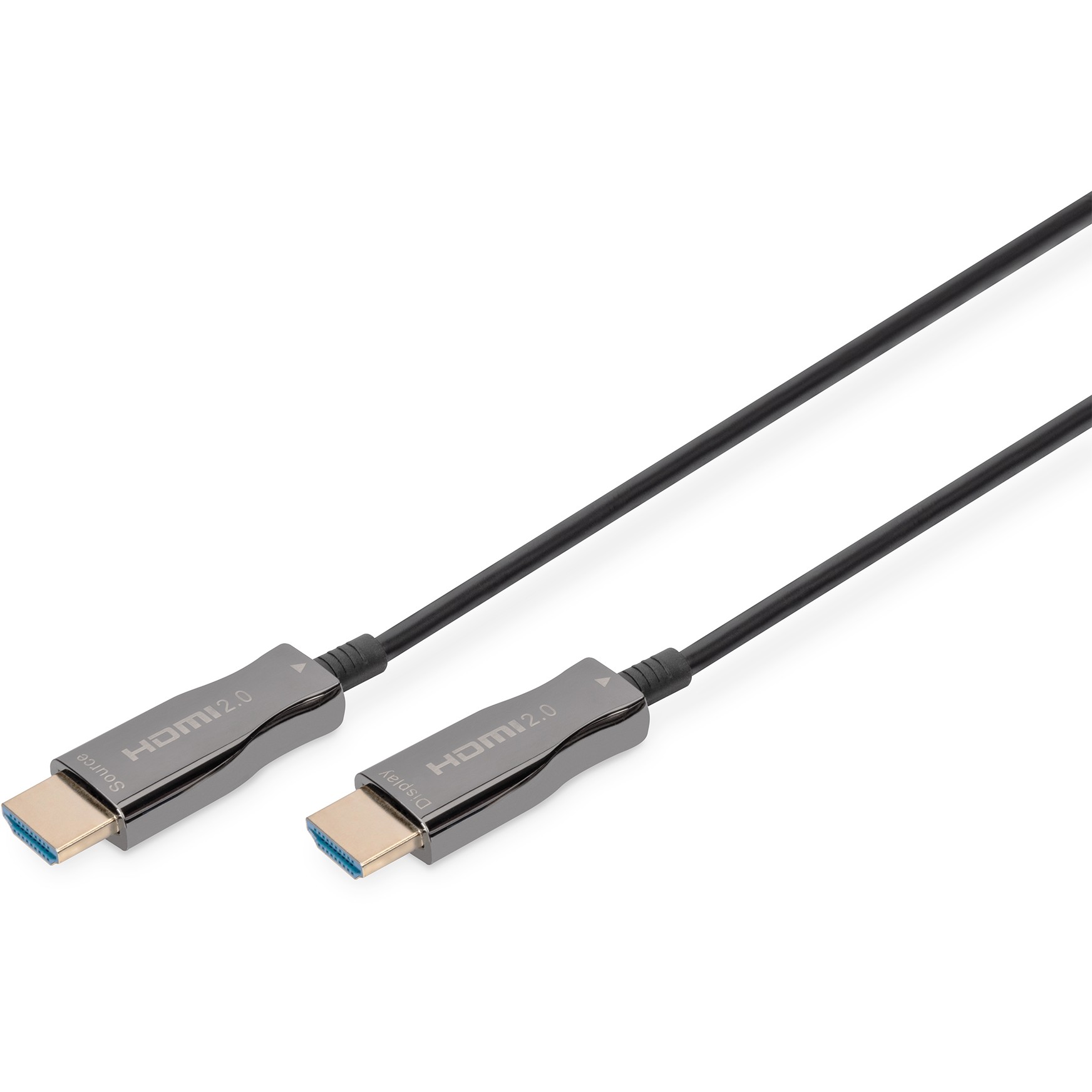Kabllo HDMI DIGITUS AOC Hybrid Fiber Optic / UHD 4K / St–St / 30m - Zezë