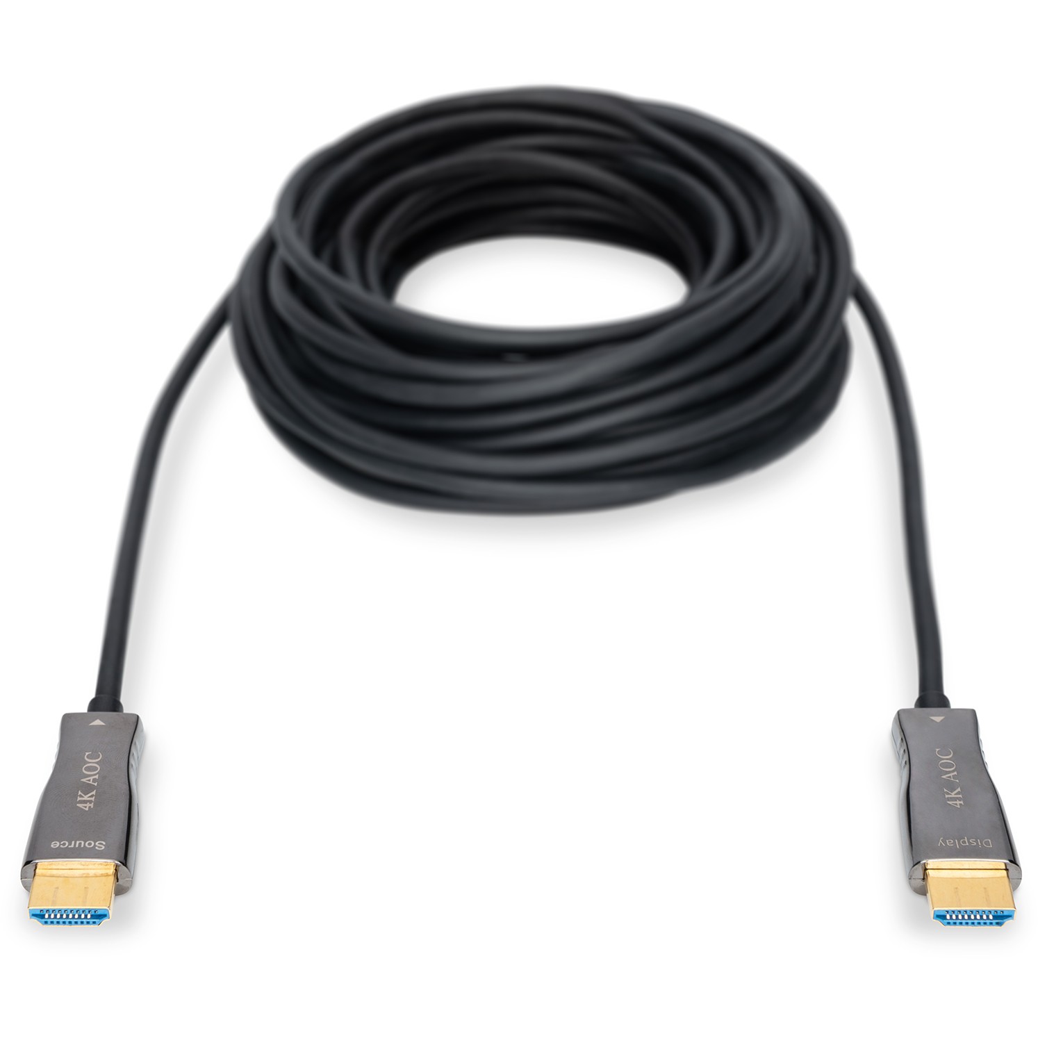 Kabllo HDMI DIGITUS AOC Hybrid Fiber Optic / UHD 4K / St–St / 30m - Zezë - Figura 2