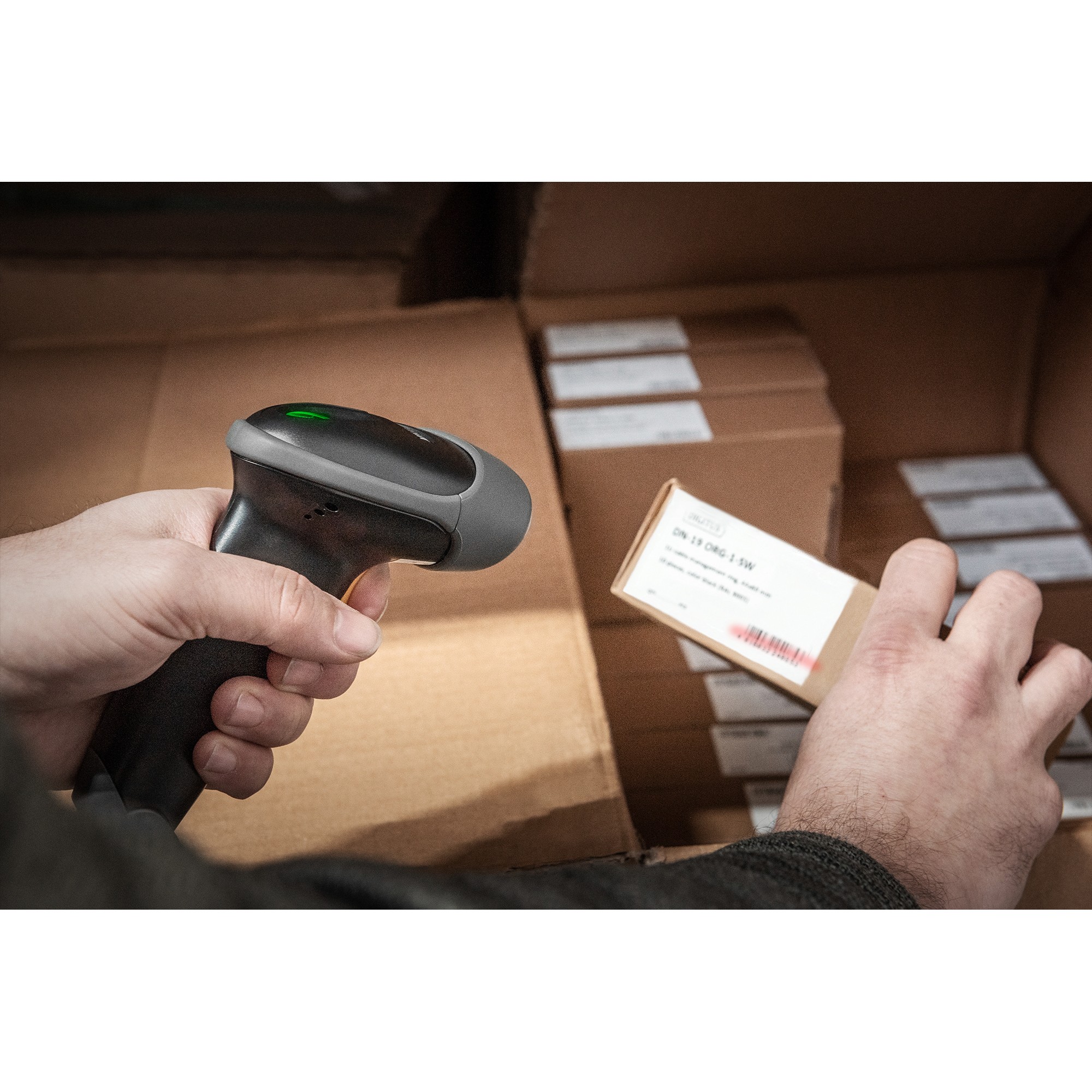 Skaner DIGITUS 1D Barcode Handscanner USB - Zezë - Figura 2