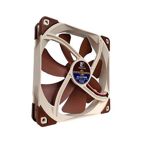 Ftohës për Kasë NOCTUA NF-A14 PWM / 140×140×25mm - Bezhë/Kafe - Figura 2