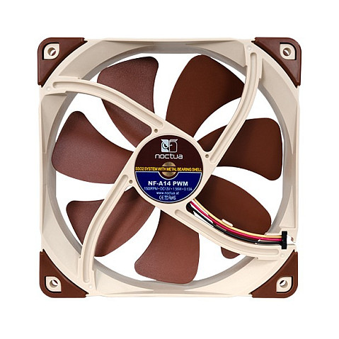 Ftohës për Kasë NOCTUA NF-A14 PWM / 140×140×25mm - Bezhë/Kafe - Figura 4