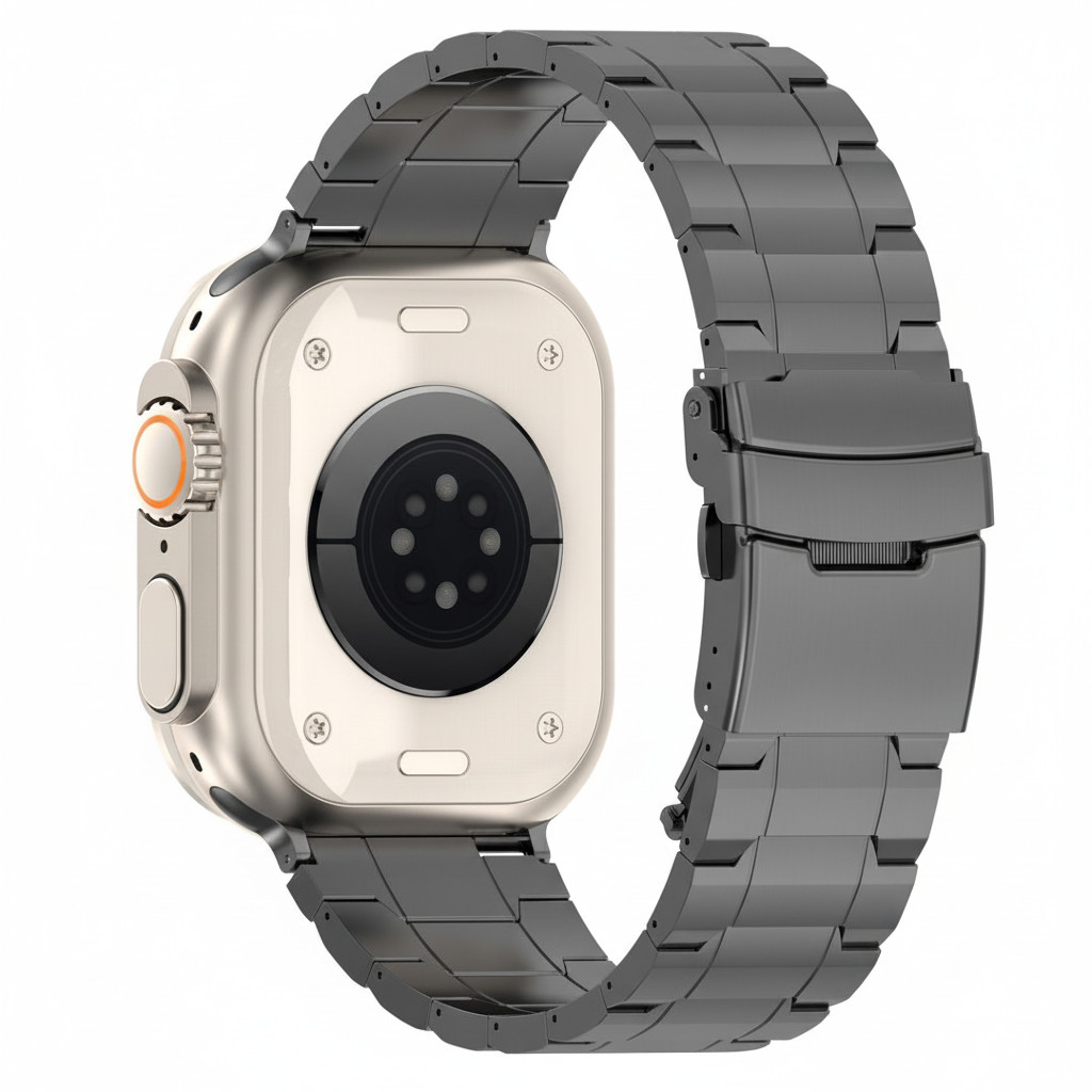 Rripa për ora Premium Magnetic Band for Apple Watch / 42mm (Series 1/2/3) / 44mm / 45mm / 46mm / 49mm – Zezë/Gri - Figura 2