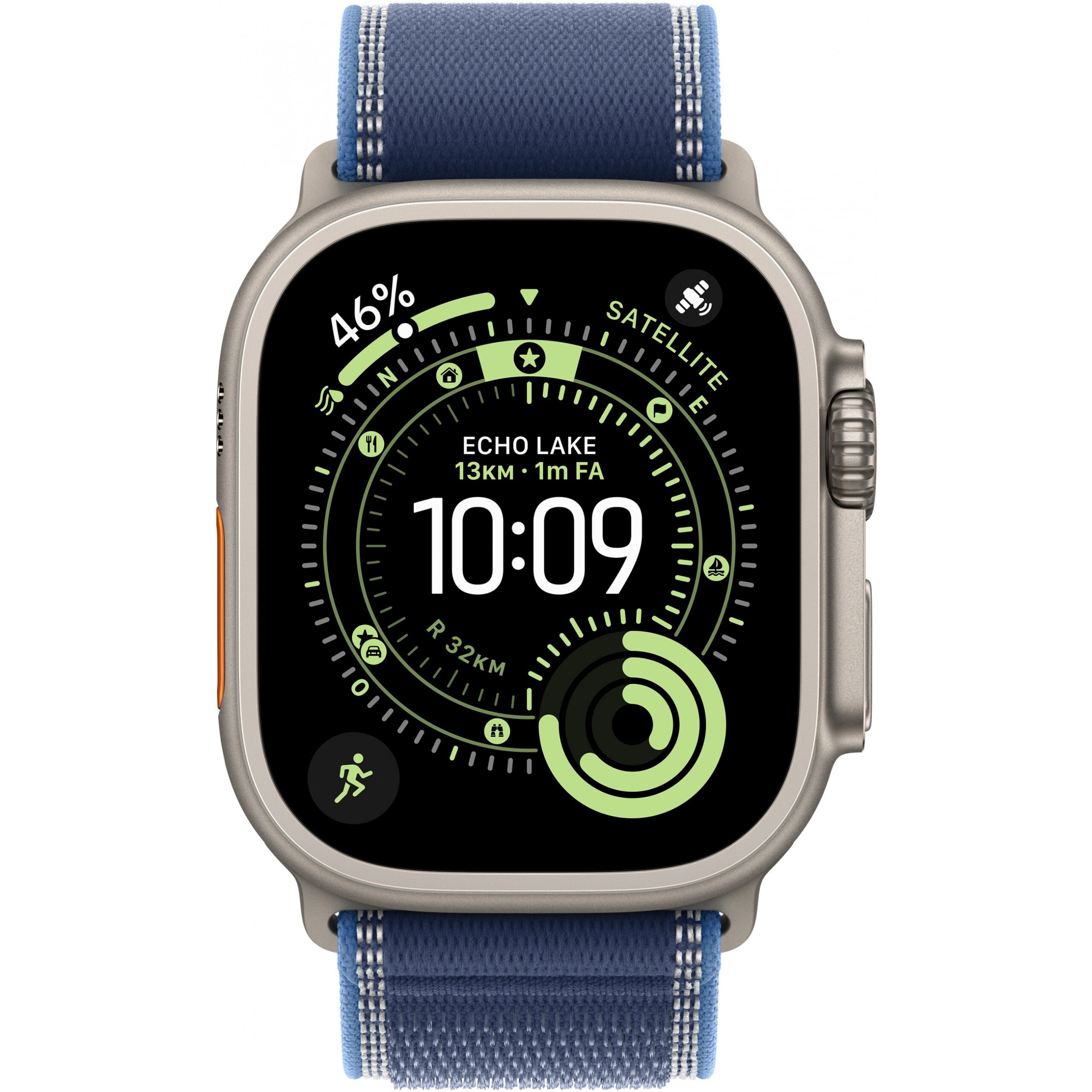 Apple Watch Ultra 3 / Cellular / 49mm / Titanium Natural Case with Trail Loop Blue Band – M/L - Figura 2
