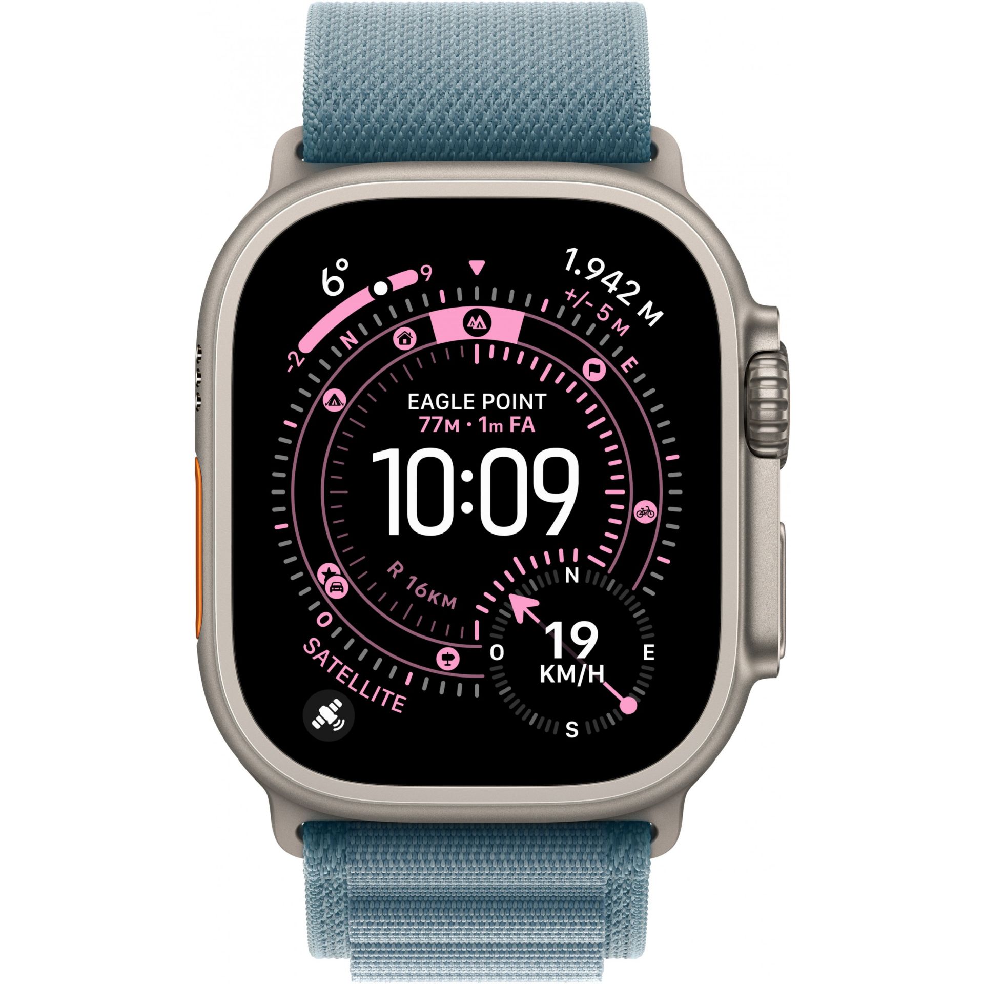 Apple Watch Ultra 3 / 49mm / GPS + Cellular / Natural Titanium with Light Blue Alpine Loop Band - S - Figura 2