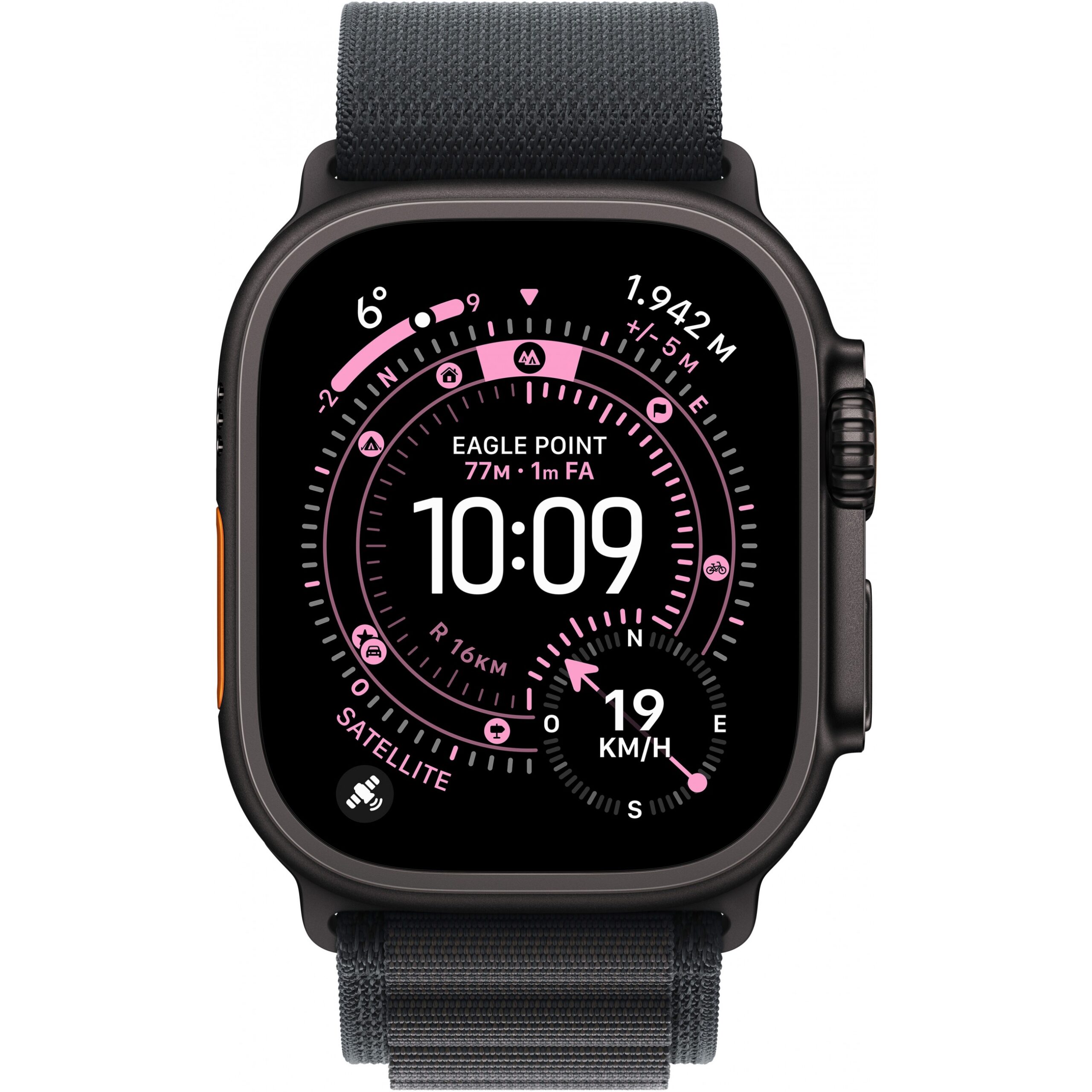 Apple Watch Ultra 3 / Cellular / 49mm / Titanium Black Case with Alpine Loop Black Band – Medium - Figura 2