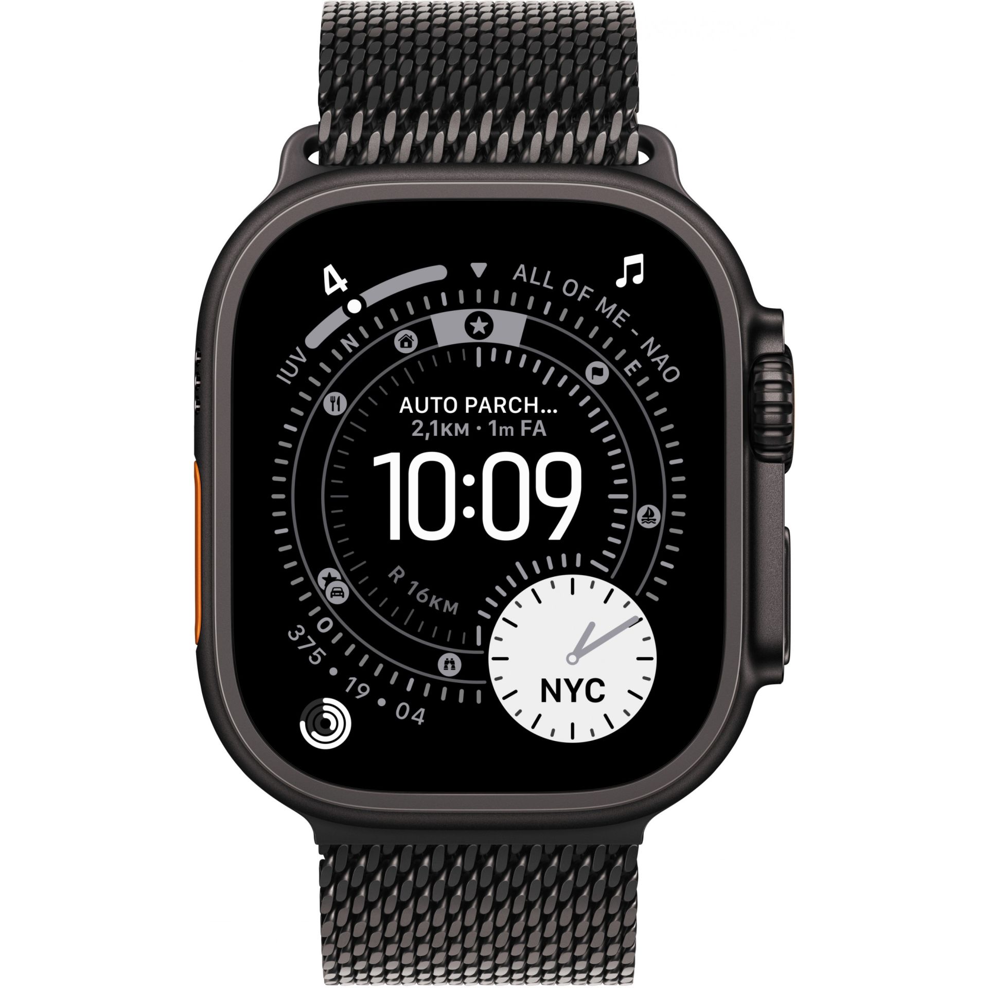 Apple Watch Ultra 3 / 49mm / GPS + Cellular / Titanium Black Case with Titanium Black Milanese Band - S - Figura 2