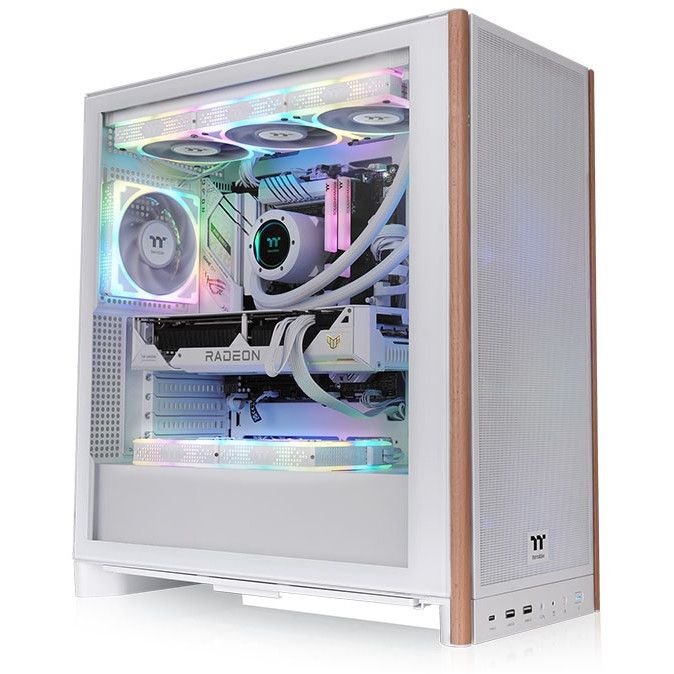 Kasë Midi Thermaltake S370 WS – Bardhë - Figura 5