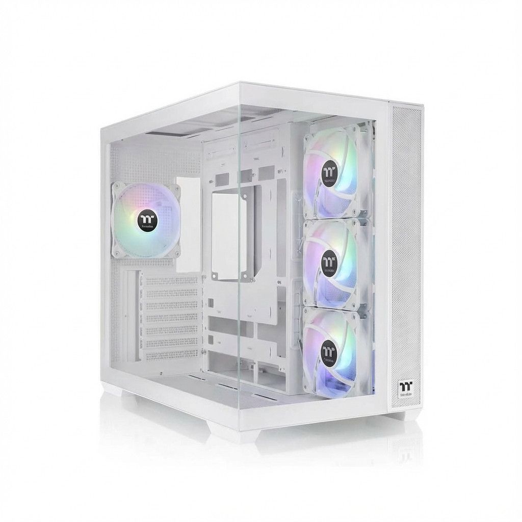 Kasë Midi Thermaltake S380 TG / ARGB – Bardhë - Figura 2