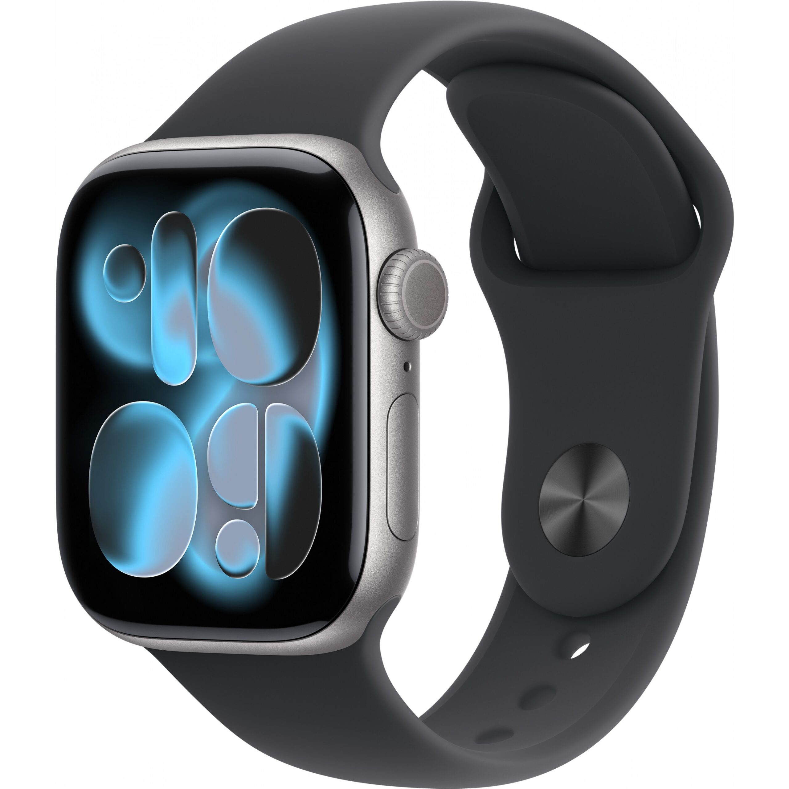 Apple Watch S11 / Cellular / 42mm / Aluminium Space Gray Case with Black Sport Armband – M/L