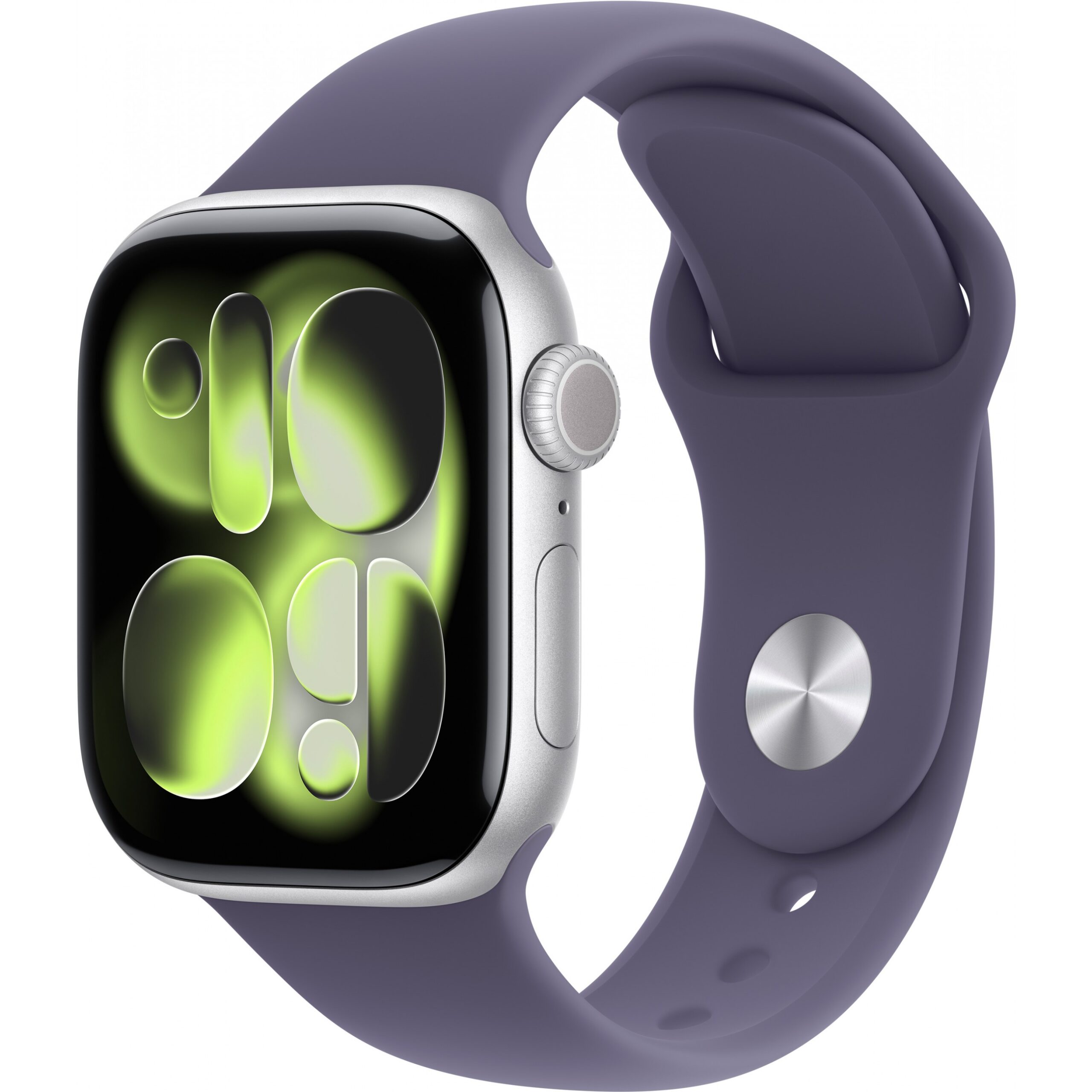 Apple Watch S11 / Cellular / 42mm / Aluminium Silver Case with Fog Violet Sport Armband – S/M