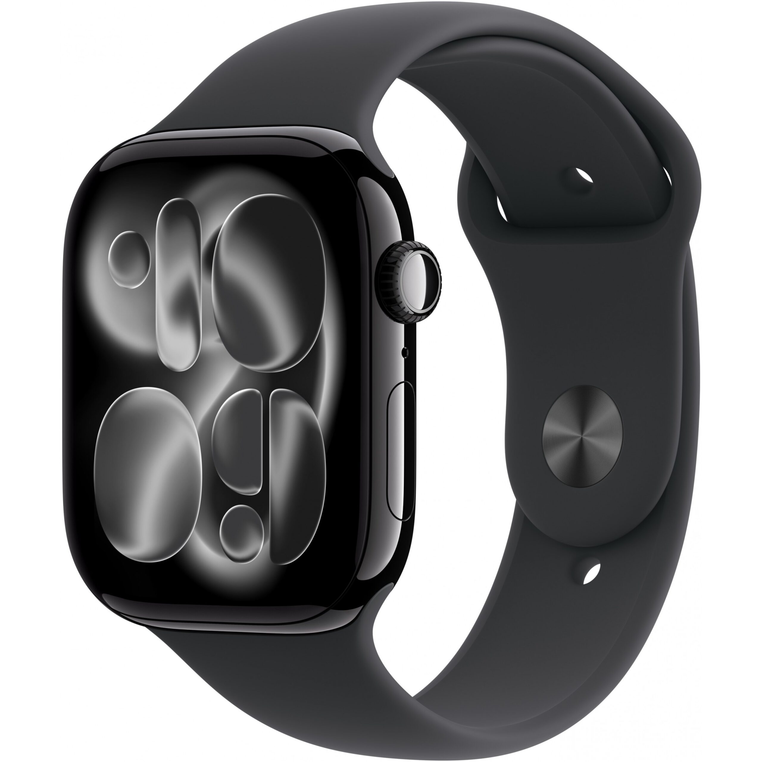 Apple Watch S11 / 46mm / Cellular / Aluminium Diamond Black Case with Black Sport Band – S/M