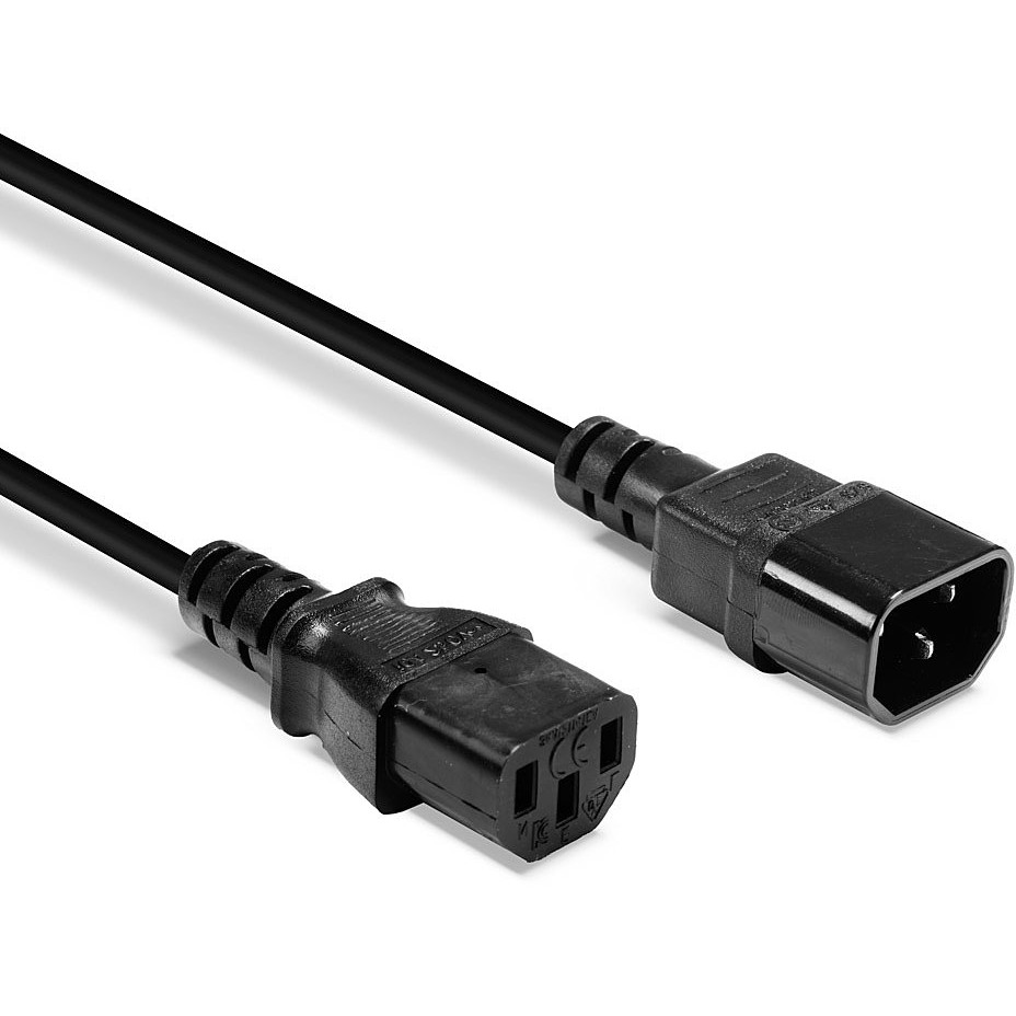 Kabllo për Furnizim me Energji LINDY Cable / 0.5m / IEC C14 → IEC C13 - Zezë - Figura 3