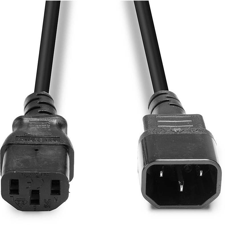 Kabllo për Furnizim me Energji LINDY Cable / 0.5m / IEC C14 → IEC C13 - Zezë - Figura 4