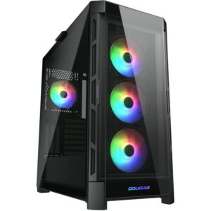 Kasë Midi COUGAR DuoFace Pro / ARGB – Zezë