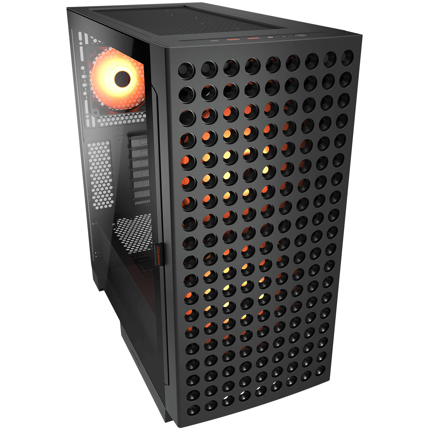 Kasë Midi COUGAR Airface ECO / ARGB – Zezë - Figura 2