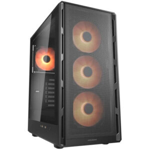 Kasë Midi COUGAR Airface Pure PRO / ARGB – Zezë