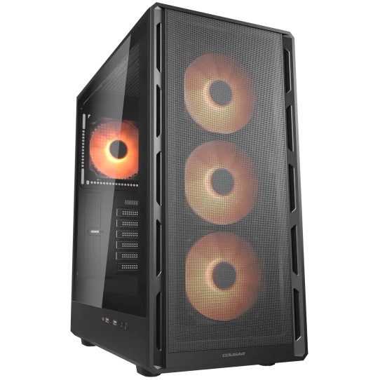 Kasë Midi COUGAR Airface Pure PRO / ARGB – Zezë