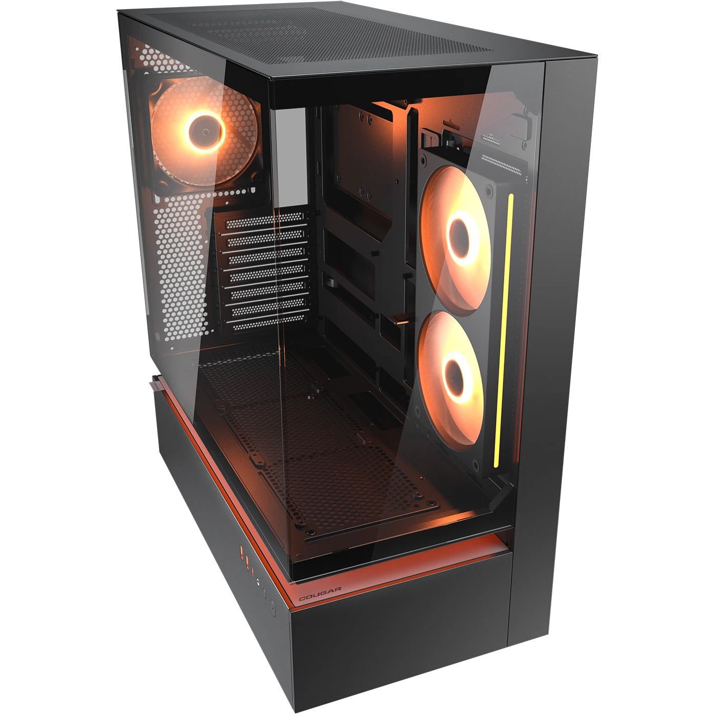Kasë Midi COUGAR CFV235 / ARGB / Xham - Zezë - Figura 4