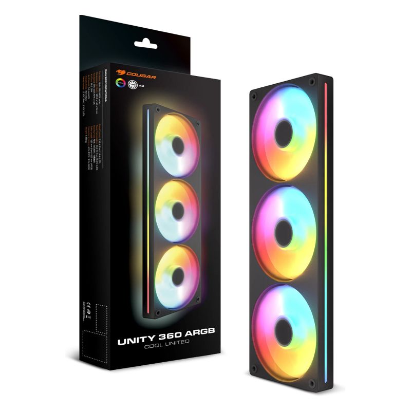 Ftohës për Kasë COUGAR Reversed Unity360-FB / 360 ARGB PWM – Zezë - Figura 4